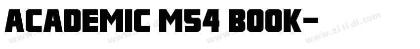 Academic M54 Book字体转换